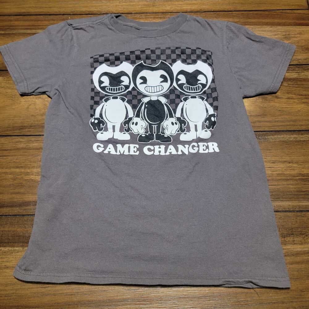 Bendy Kids Grey Tee "Game Changer" - Size Medium